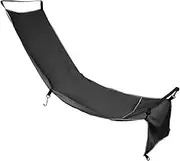 koolsoo Airplane Seat Extender, Portable Travel Airplane Footrest, Adjustable Airplane Footrest Hammock, Toddler Airplane Flights Seat Extender for Travel Trains Leg Rest Lie Down, Black