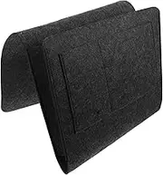 Luxshiny 1pc Felt Bedside Hanging Storage Bag Deep Grey Felt Organizer for Dorm Rooms Headboards Sundries Strong Load Bearing Capacity Easy to Use Tidy Gadget Holder