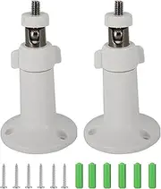 [Veldtek] 2 Pcs Security Camera Wall/Ceiling Mount Bracket, Adjustable Indoor/Outdoor Mount with 1/4 Screw Head Compatible with Arlo, Arlo Pro 2 3, Arlo Ultra, Arlo Go, Eufy Cam E/2/2C, CCTV Camera