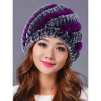在飛比找ETMall東森購物網優惠-韓版獺兔毛菠蘿冬季整皮編織帽子