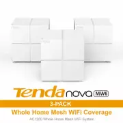 3-pack Tenda Nova MW6 Whole Home Mesh Router WiFi System Coverage