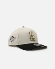 [New Era] New Era Los Angeles Dodgers 'Gold Medal Badge' 9forty A-frame Snapback White/black/green - Size ONE ONE White/Black/Gre