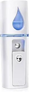 Mellisso Portable Nano Mister Mini Steamer Atomization Eyelash Extensions with Mirror White