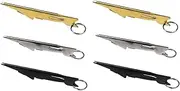 2sets Fast Knot Tying Tool for Fly Fishing Line with Hook Cleaner Efficient Fishing String Knotter Device Golden Grey Black Styles for Accessory 3pcs*2