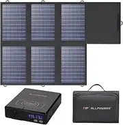 ALLPOWERS S200 Portable Power Station with SP026 Portable Solar Panel Included, 200W 154Wh Solar Generator with 60W Foldable Solar Panel, Solar Backup Power for Home Use RV Camping Emergency