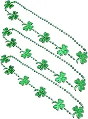 FUNNETOYU 3pcs Shamrock Necklaces for Patrick's Day Eye-catching Party Accessories for Boys and Girls and Adults for Cosplay and Celebrations