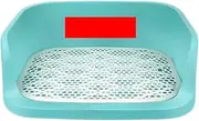 Dog Toilets, Dog Training Toilets with High Fence Potty Indoor Potty Urinal Small Dog Toilet Easy to Clean-Blue
