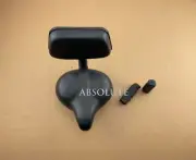 10" LONG BLACK BEACH CRUISER SADDLE W/ BACK REST & CUSTOM KRATON ALL BLACK GRIPS