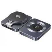 Unitek Qi2 Foldable 3 in 1 Wireless Charging Station (Black)