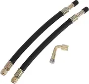 X AUTOHAUX 1 Set 90 Degree Copper Tire Valve Extension with Durable Plastic 210mm Tyre Valve Stem Extender for Car Motorcycle RV Truck Bike