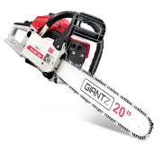 NNEDSZ 58CC Commercial Petrol Chainsaw - Red & White