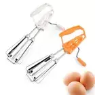 Portable Whisk Semi Automatic Stainless Whisks Hand Push Egg Beater Mixer