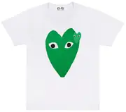[COMME des GARCONS PLAY] 男士大綠心形徽章 T 卹