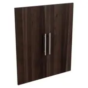 ClosetMaid Closet Drawers 25" Modern Walnut Door Panel Kit Satin Nickel Brown