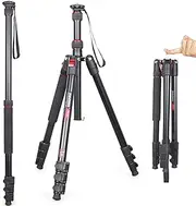 Professional Camera Tripod High Monopod Stand-INNOREL RT30, Lightweight Aluminum Alloy Max Height 73.8in/187.5cm Fast Flip Lock for DSLR Camera Shooting Load 33lb/15kg(Tripod Only)