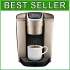 Brushed Gold Single Serve K-Cup Coffee Maker with Iced Brew and Control