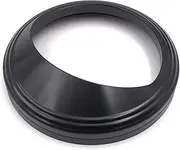 XEDLAMP for Harley, Electra Glide Dyna Fat Boy Softail Road King Custom Chrome 5" Aluminum Speedometer Gauge Bezel Visor Trim Ring Cover Motorcycle Speedometer Trim Ring(Black)