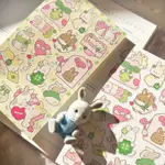 滿額免運費 | 現貨 POMPOMROOM 雷射 幸運的兔子 刀模 貼紙 ✨ 韓國貼紙 文創 手帳