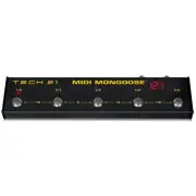 Tech 21 MIDI Mongoose Foot Controller - 5 Switches, 128 Patches, All-Metal Housi