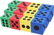JOINPAYA Oversized Eva Dice Set 12pcs Large Dices for Classroom Party Events and Raffle Games Safe and Fun for Boys and Girls