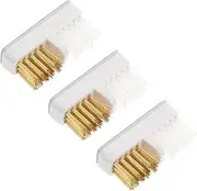 NOLITOY Ergonomic Nail Drill Cleaning Brush Kit 3 Pcs Copper Wire Nail Brush for Nail Drill Nail Drill Tools Cleaners for Manicure