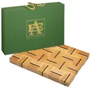 Luxury Mary Maple & Wenge End Grain Handmade Cutting Board Made in the USA