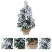 Small Pine Tree Decor Frosted Christmas Tree Christmas Utenciles