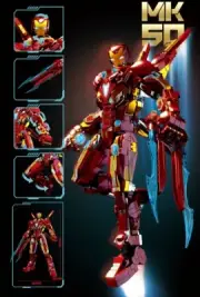 LEGO Iron Man Tony Stark 1568 Pieces MK50 New in Box Not Lego (Replica) No Box