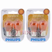 2 pc Philips Front Turn Signal Light Bulbs for Volkswagen Fox 1992-1993 lo (for: Volkswagen)