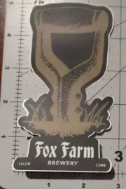FOX FARM BREWERY Connecticut burst allora STICKER decal craft beer brewing C