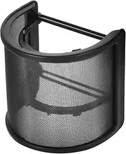 OSALADI U Shaped Microphone Windscreen Cover Pop Filter for Mic Handheld Mic Shield Metal Construction Recording Accessory