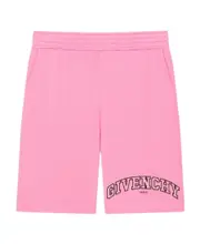 Givenchy Logo Printed Elastic Waist Shorts Pink