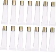FOYTOKI 50pcs Refillable Lip Pomade Tubes Leak Cosmetic Squeeze Hoses for DIY Makeup Portable and Lightweight Containers with Edge Design