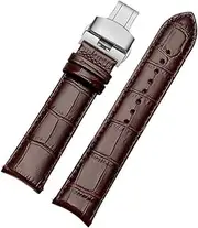 [inldye] 20mm 21mm 22mm Curved End Genuine Leather Watchband Fit for Tissot/Citizen/Seiko/Mido Arc Mouth Men Watch Strap