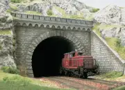 TUNNEL PORTAL DOUBLE HO/OO Gauge Busch 7023