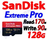 在飛比找Yahoo!奇摩拍賣優惠-SanDisk 記憶卡 128G Extreme Pro M