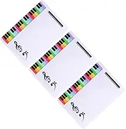 Tofficu Writable Staff Whiteboard Erasable Music Practice Board Portable Teaching Tool