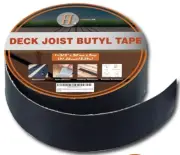 HERZLG LIFE Joist Tape for Decking 1-5/8" x 50' Waterproof Deck Joist Butyl Tape