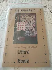 STARS AND BOWS Quilt Pattern By Jupiter! Machine Pieced
