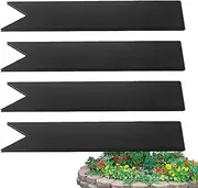 Kuehssn Landscape Edging Connectors | Metal Edging Stakes Garden Barrier Edging - 6 Inch Metal Edging For Landscaping, Steel Connector Clips For Park, Lawn, Yard