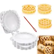 Mini Pie Plate Dough Press Pocket Pie Molds Waffle Pie Maker One Press Hand P...