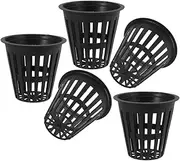 PHENOFICE Heavy Duty 5 Pack Hydroponic Baskets 2 Inches Plastic Net Cups for Vegetable Growing Root Aeration for Healthy Plant Development