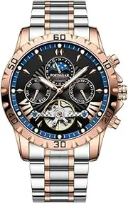[DAXIAOYU] Luxury Automatic Mechanical Watch for Men Hollow Tourbillon Waterproof Luminous Date Week Multifunction Stainless Steel Men's Watches