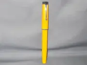 Parker Vintage Big Red Ball Pen Yellow (Parker USA Clip)--chrome cap band