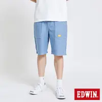 在飛比找蝦皮商城優惠-EDWIN PLUS+直條EJ工作短褲(石洗藍)-男款