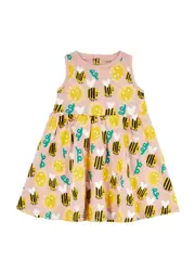 Stella Mccartney Kids Bumblee Printed Cotton Dress (6-36 Months) - Pink - 9 Months (9 Months) 9 MONTHS (9 months)