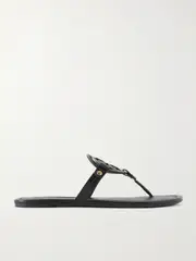 [Tory Burch] Tory Burch - Mini Miller Leather Sandals - Black - US10 US 10 Black