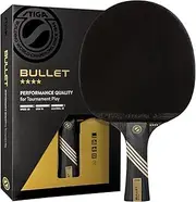 STIGA Bullet Ping Pong Paddle – 5-ply Extra Light Blade – 2mm Premium Sponge – Flared Handle for Masterful Grip – Performance Table Tennis Racket for Competitive Play