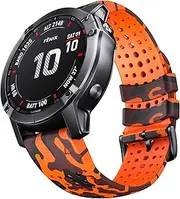 NotoCity for Fenix 5X Fenix 7X Sport Silicone Watch Band 26mm Replacement Strap for Fenix 6X/ 6X Pro/ 5X Plus/Tactix 7 Pro/Enduro 2/ Fenix 3/ Descent Mk2