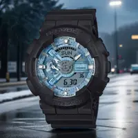 在飛比找PChome24h購物優惠-CASIO 卡西歐 G-SHOCK 冰藍色雙顯運動手錶(GA